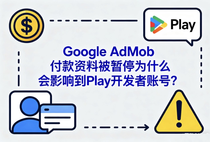 Google AdMob付款资料被暂停为什么会影响到Play开发者账号？